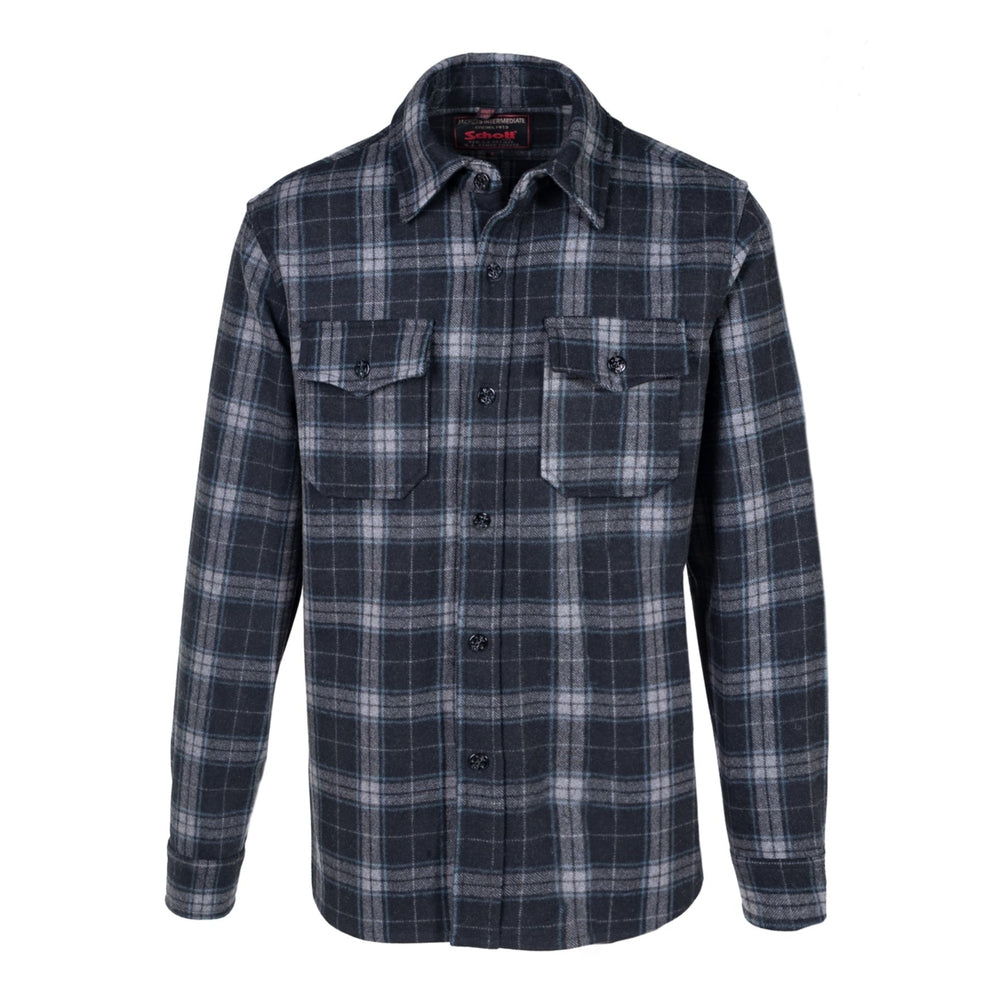 Wool CPO Plaid Shirt