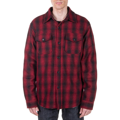 Sherpa Lined Wool CPO Plaid Shirt-Jacket