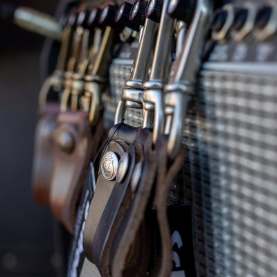 Grateful Dead Leather Clasp Keychain Strap