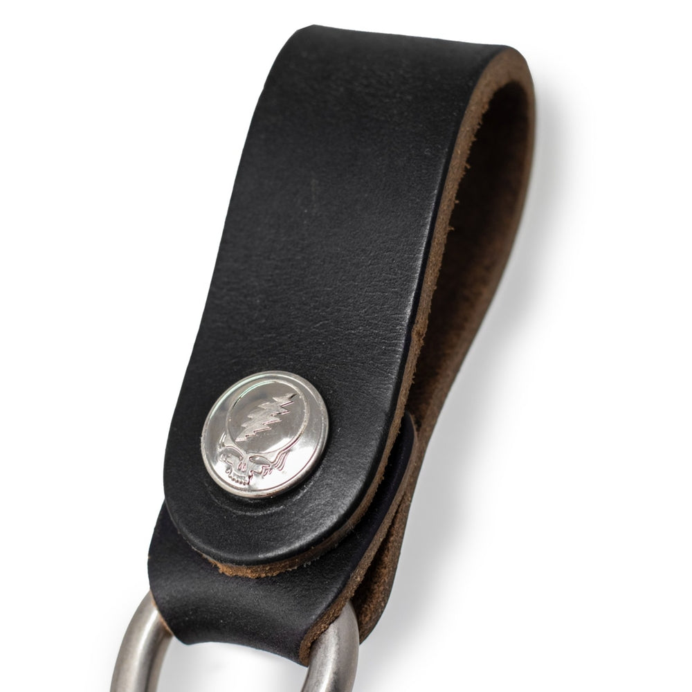Grateful Dead Leather Clasp Keychain Strap