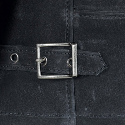 P673 Storm Heavyweight Oiled Nubuck Leather Jacket