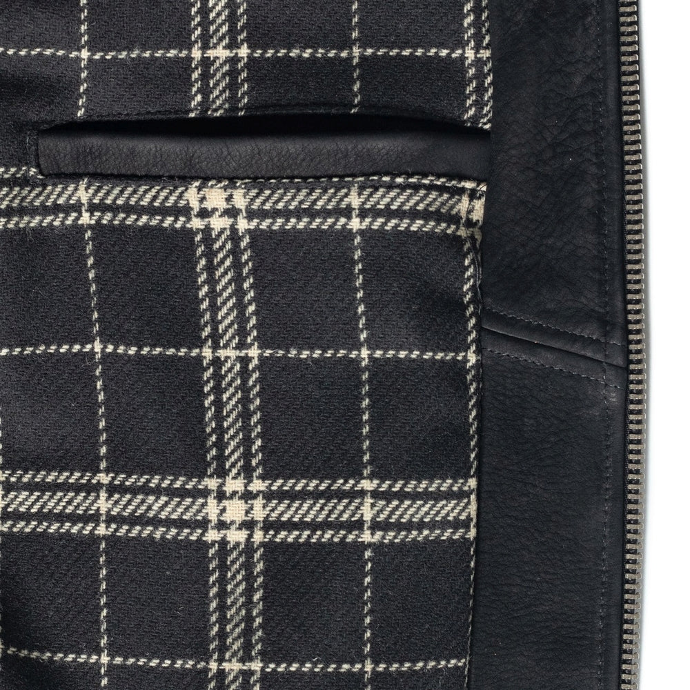 P673 Storm Heavyweight Oiled Nubuck Leather Jacket