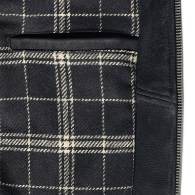 P673 Storm Heavyweight Oiled Nubuck Leather Jacket