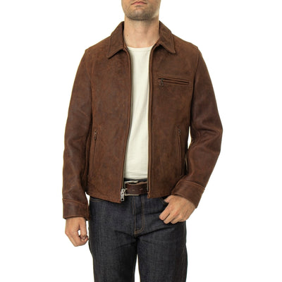 Schott P673 Storm Heavyweight Oiled Nubuck Leather Jacket - M.W. Reynolds