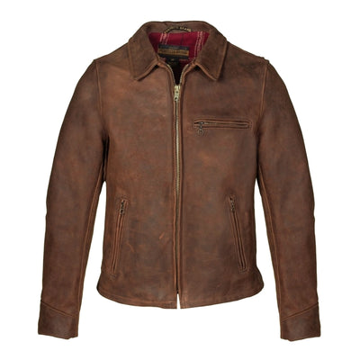 Schott P673 Storm Heavyweight Oiled Nubuck Leather Jacket - M.W. Reynolds
