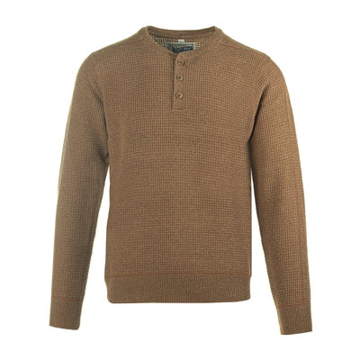 Lightweight Henley Waffle Sweater