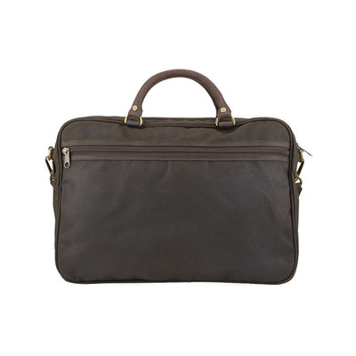 Barbour Wax Leather Briefcase - M.W. Reynolds