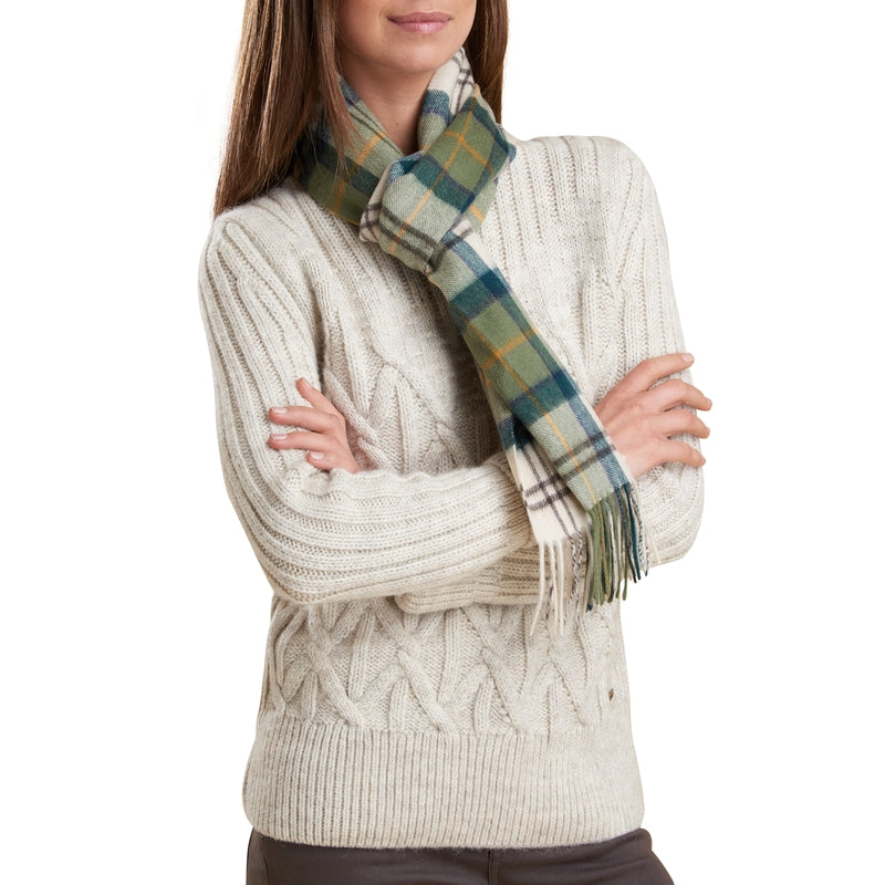 Barbour Merino and Cashmere Tartan Scarf - M.W. Reynolds