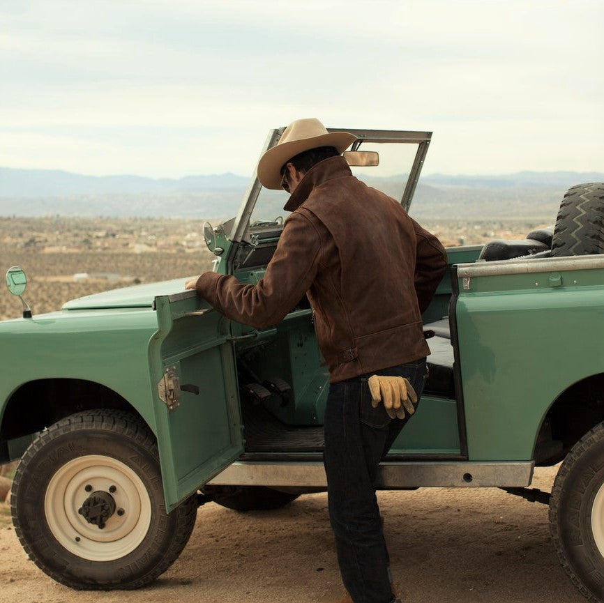 Schott P673 Storm Heavyweight Oiled Nubuck Leather Jacket - M.W. Reynolds