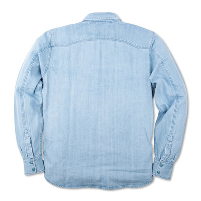 Modern Western 11 oz. Bleach Wash Selvedge Denim Shirt