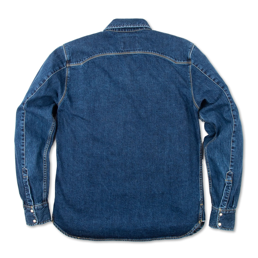 Modern Western 11 oz. Stone Wash Selvedge Denim Shirt