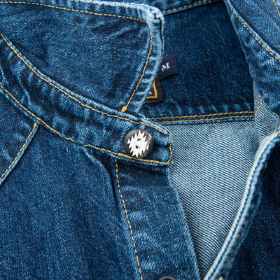 Modern Western 11 oz. Stone Wash Selvedge Denim Shirt
