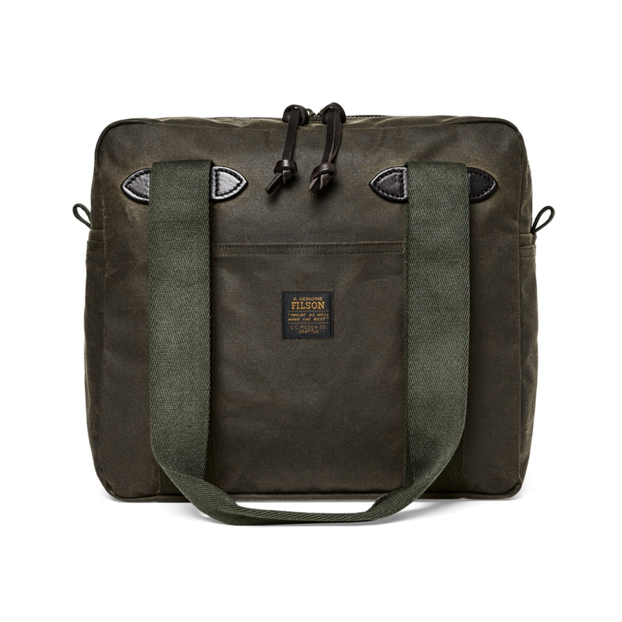 Tin Cloth Zippered Tote Bag