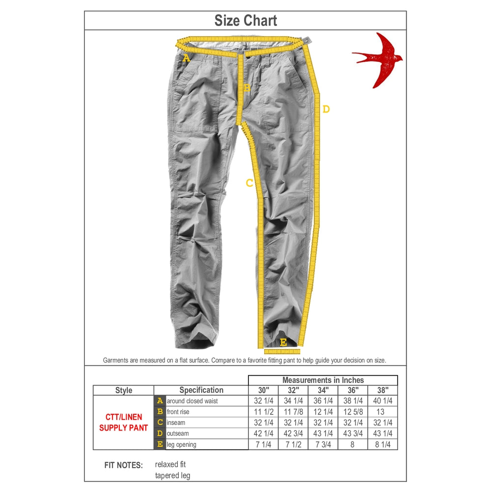 Cotton/Linen Supply Pant