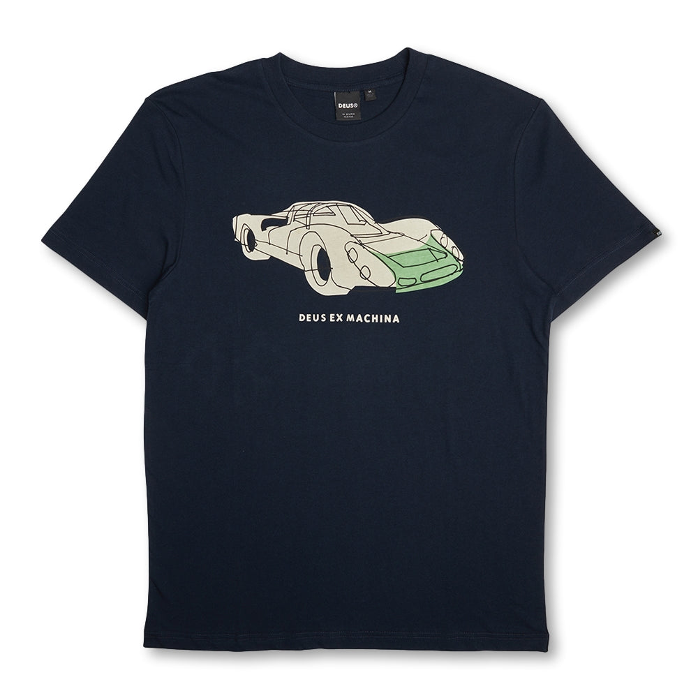 [DEUS EX MACHINA] Racing Tee ★大人気★ DMS241663C.CrossroadTee.Black.