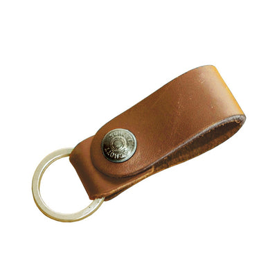 Leather Ring Keychain Strap