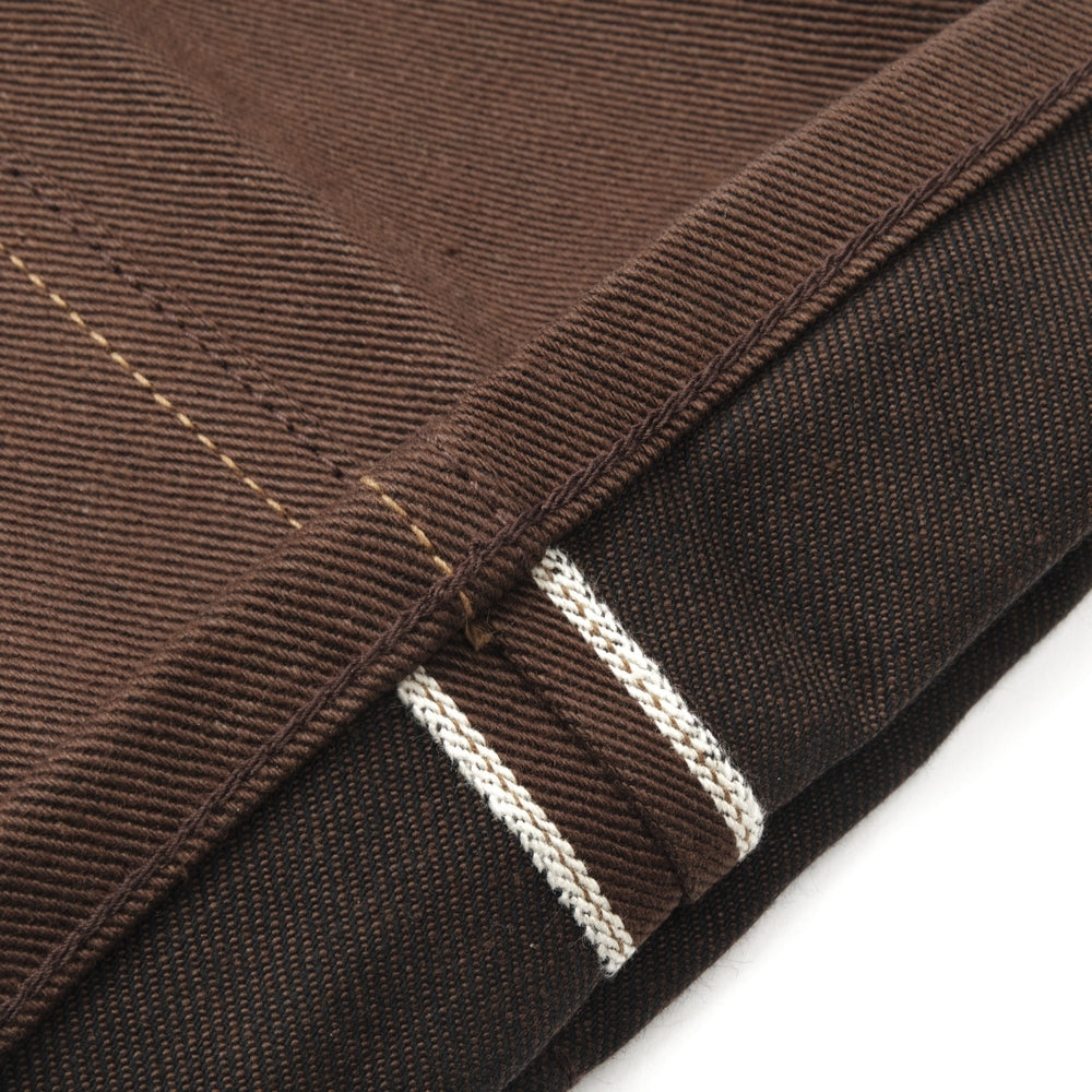 Wilkes Western Boot Cut 15 oz. Dark Brown Raw Selvedge Denim