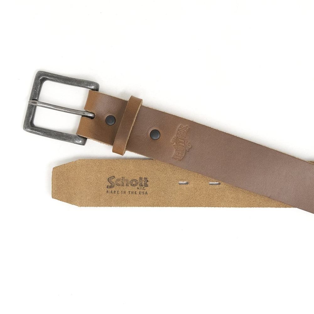 Schott NYC Horween Steerhide Leather Belt BLT81 black brown