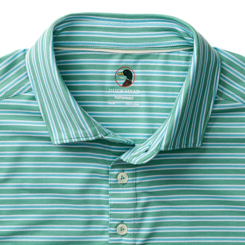 Duck Head Summerford Performance Stripe Jersey Polo - M.W. Reynolds