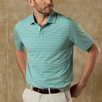 Duck Head Summerford Performance Stripe Jersey Polo - M.W. Reynolds