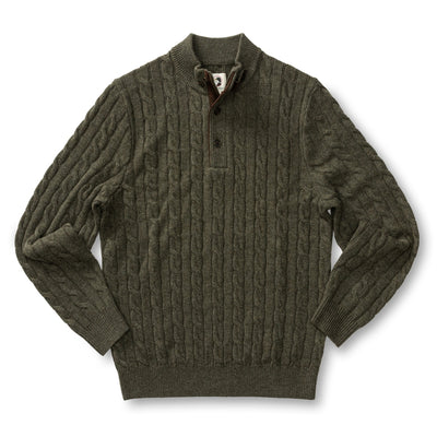 Walcott Merino Cashmere Cable Knit 1/4 Zip Sweater