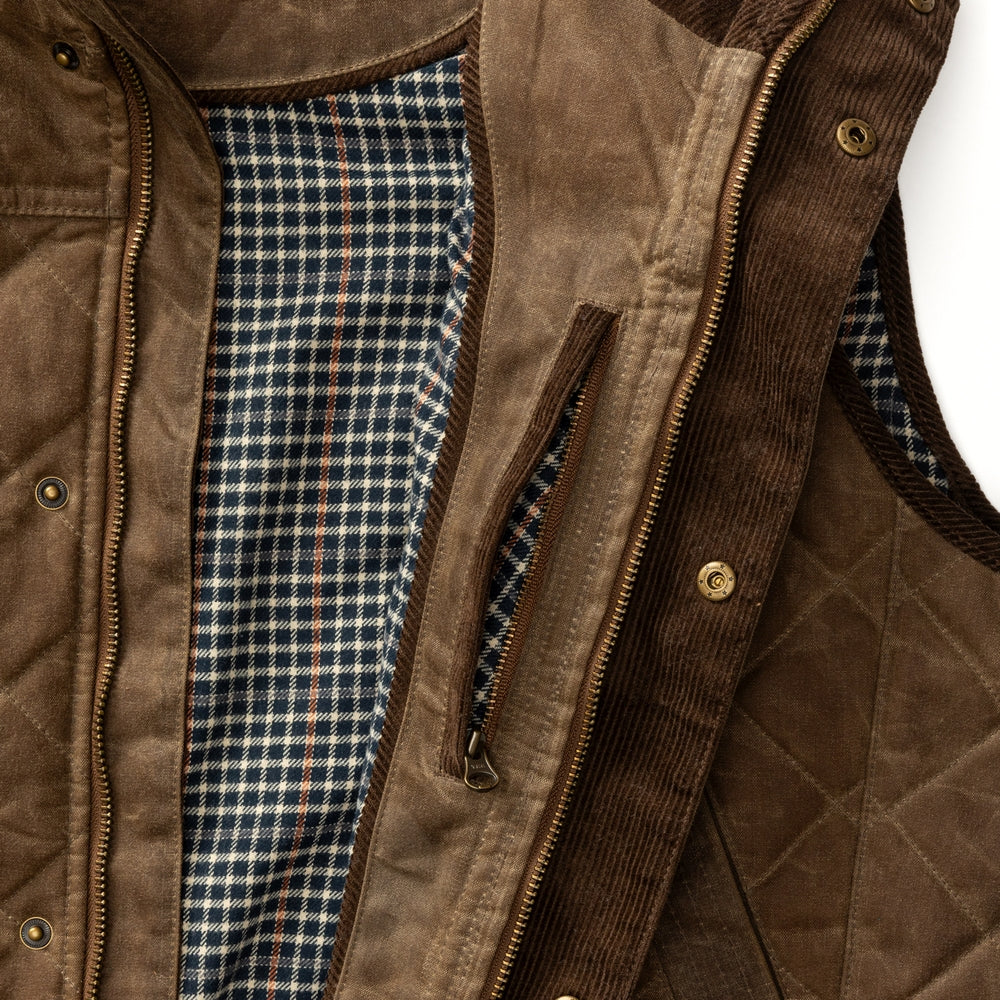 Waxed Duck Canvas Quilted Vest