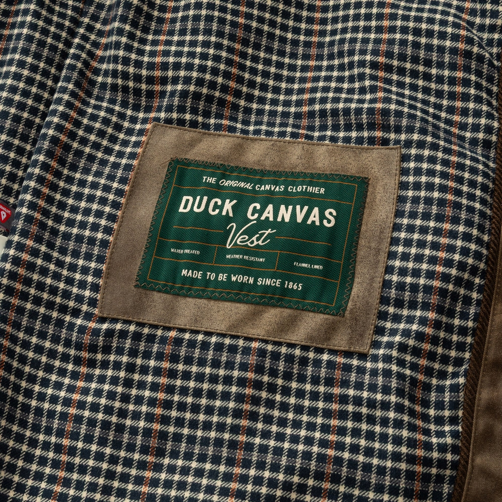 Waxed Duck Canvas Quilted Vest