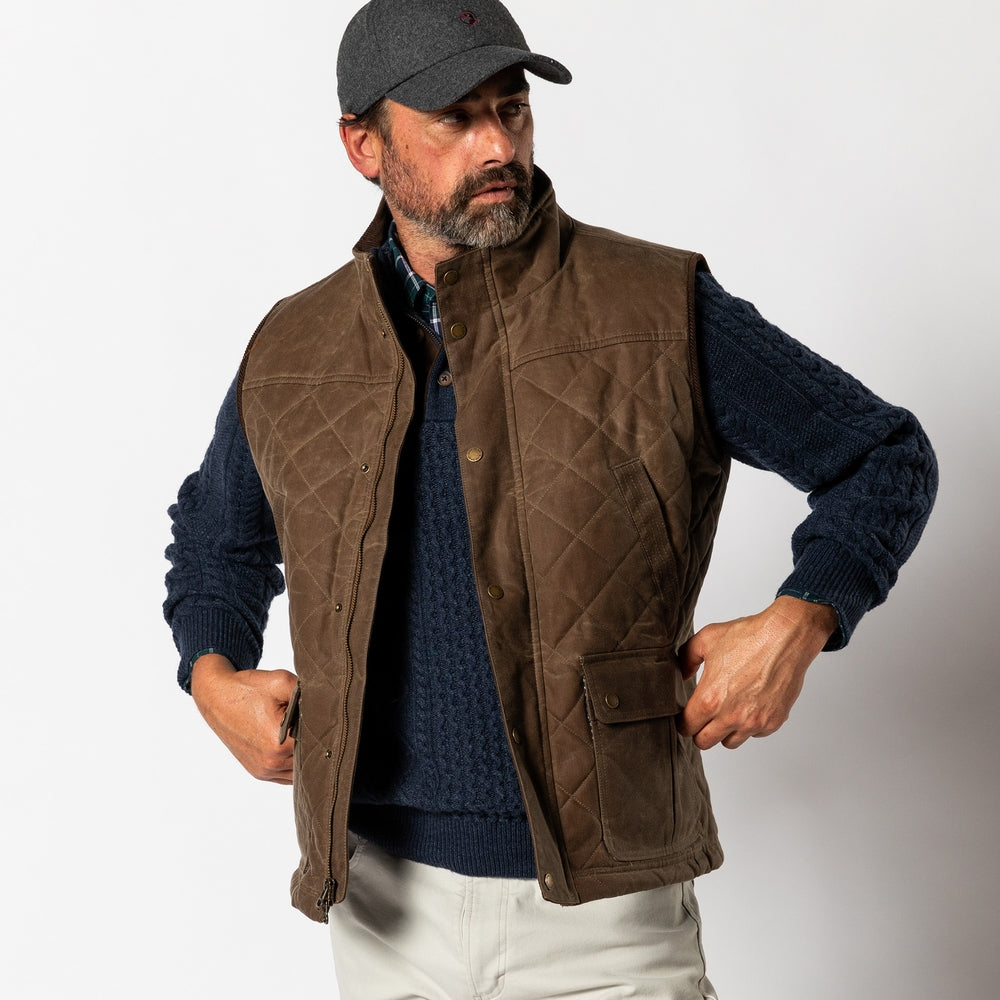 Waxed Duck Canvas Quilted Vest
