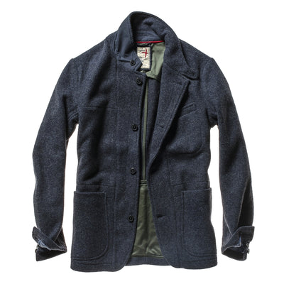 Melton Knit Trap Blazer