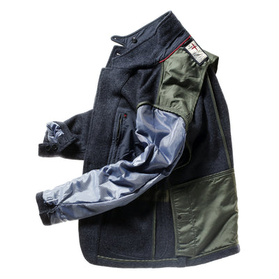 Melton Knit Trap Blazer