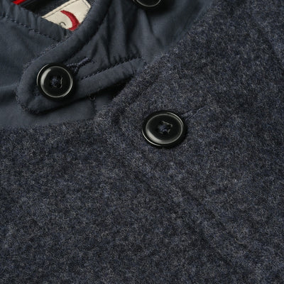 Melton Knit Trap Blazer