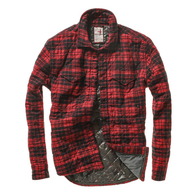 Quilted Flannel Shirt Jacket