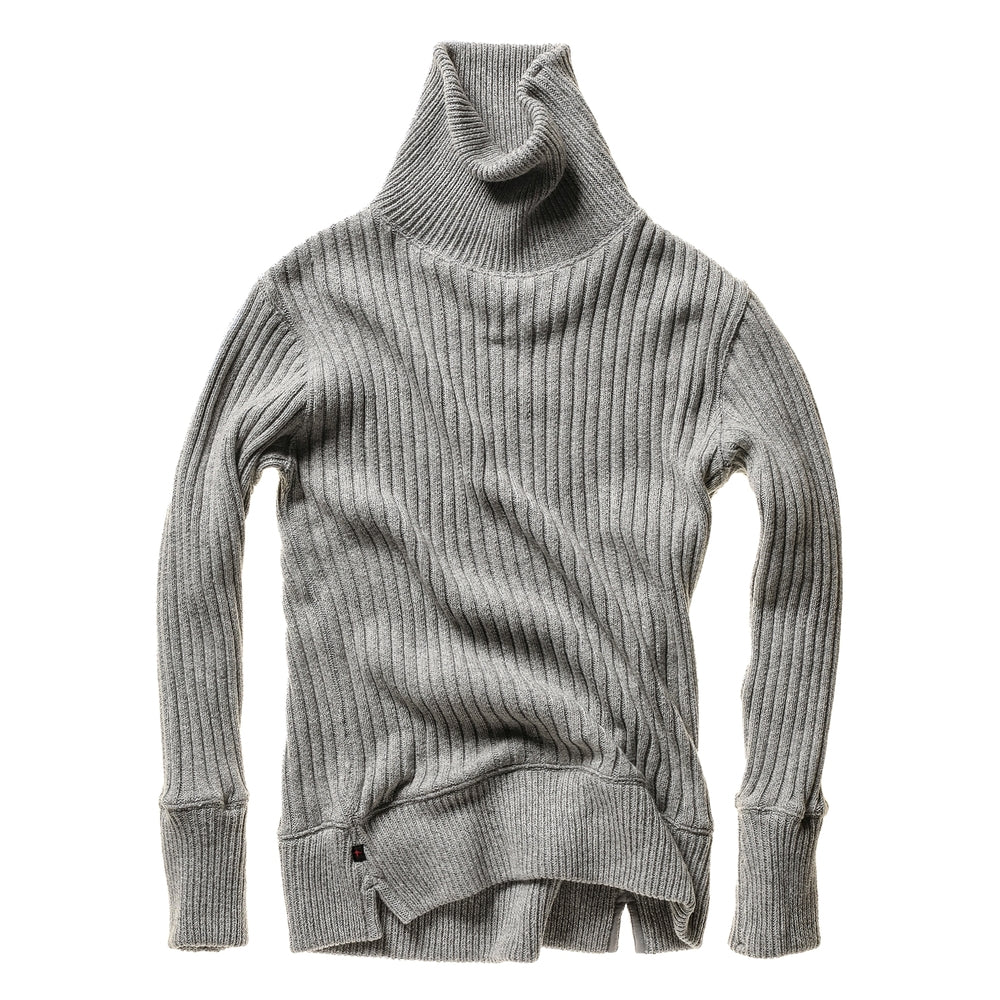 Relwen Cotton/Wool Blend Ribbed Turtleneck - M.W. Reynolds