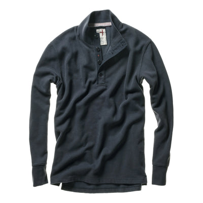 Thermal Button Mock Shirt