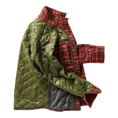 Quilted Flannel Shirt Jacket