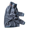 Terry Snap-Zip Mock