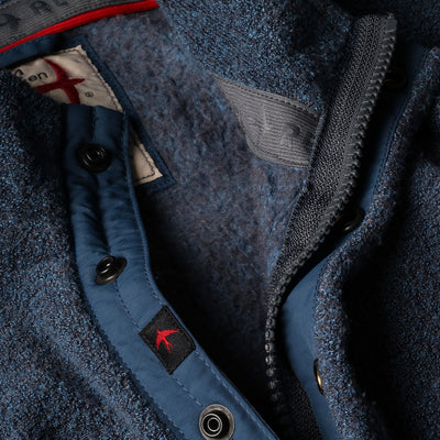 Terry Snap-Zip Mock