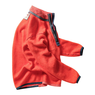 Terry Snap-Zip Mock