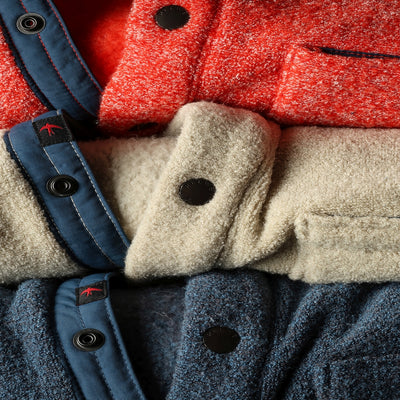 Terry Snap-Zip Mock