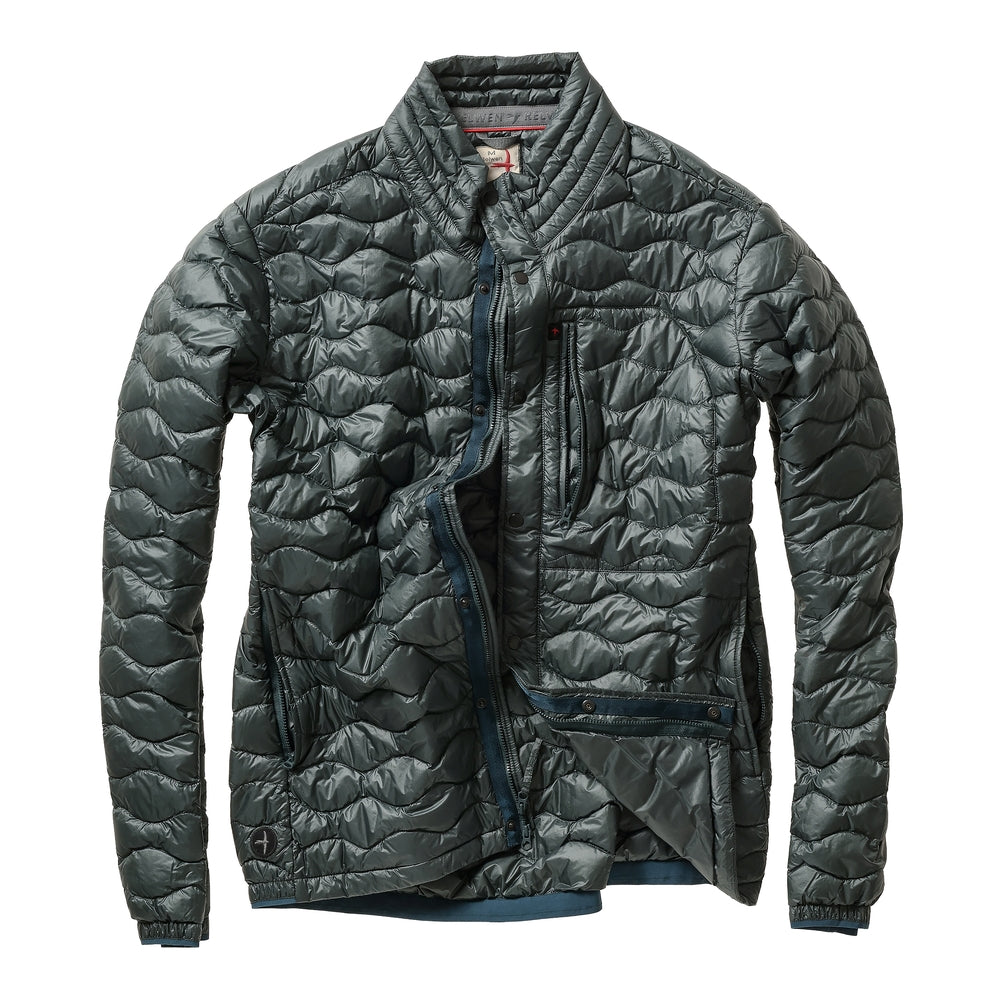Wave-Quilt Down Jacket