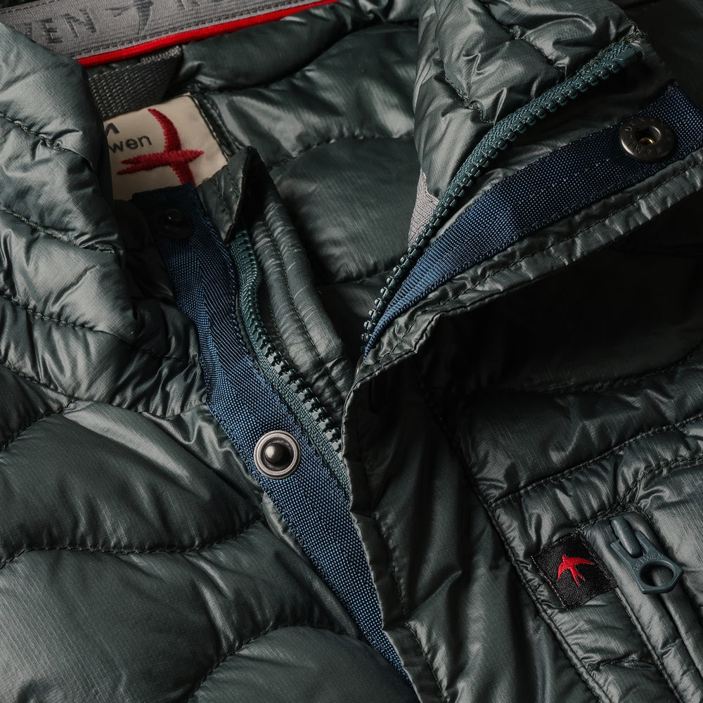 Wave-Quilt Down Jacket
