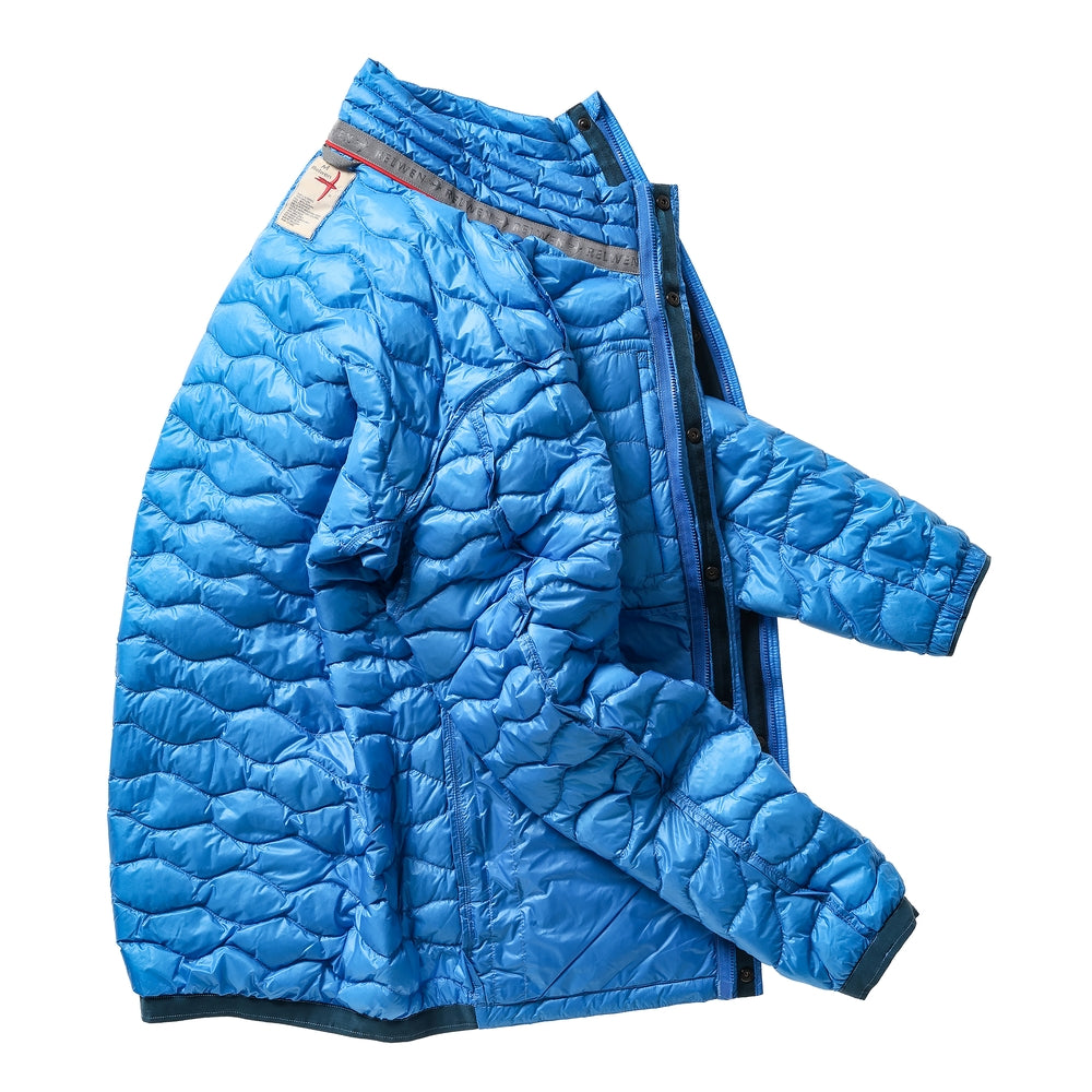 Wave-Quilt Down Jacket