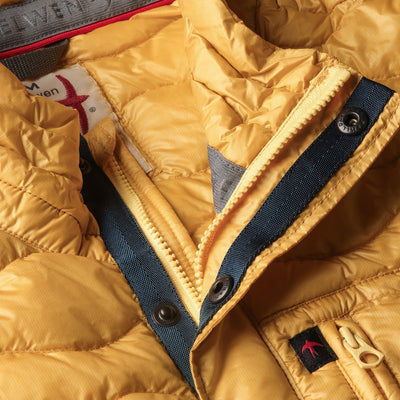Wave-Quilt Down Jacket