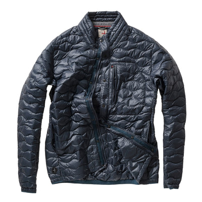 Wave-Quilt Down Jacket