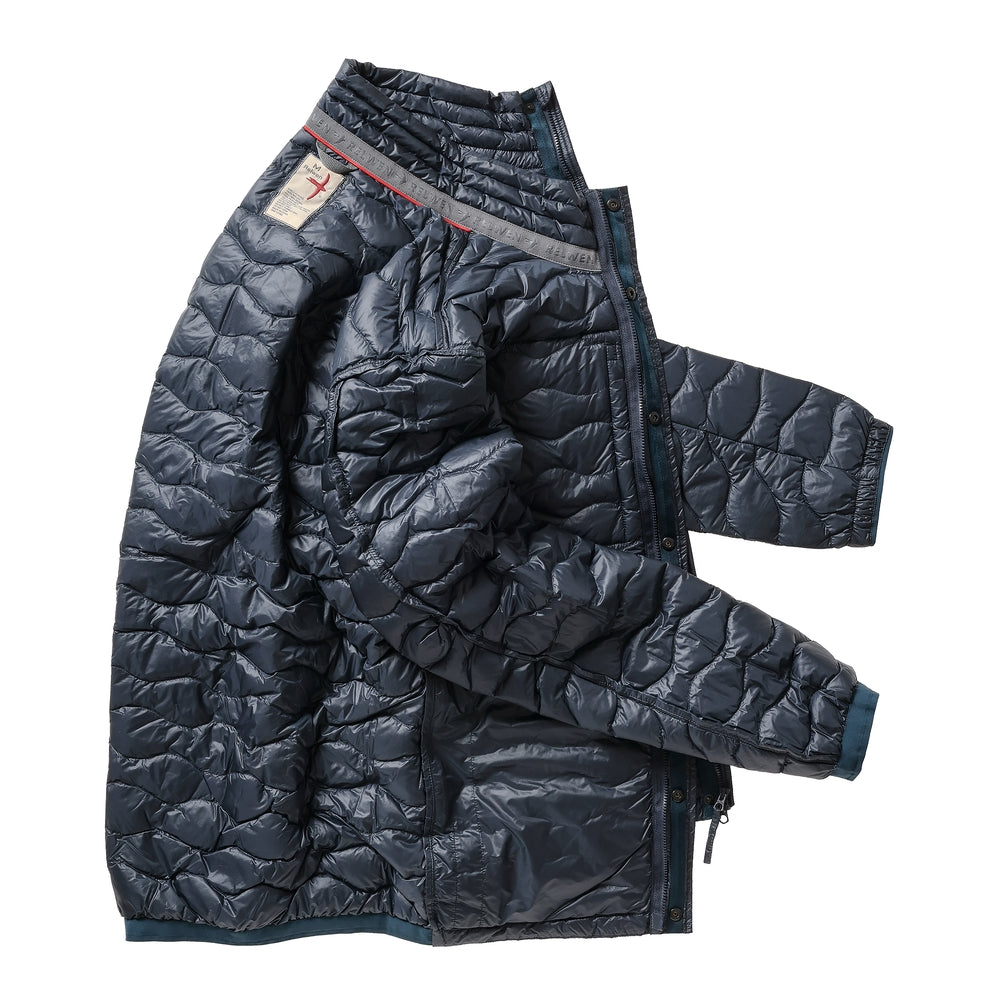 Wave-Quilt Down Jacket