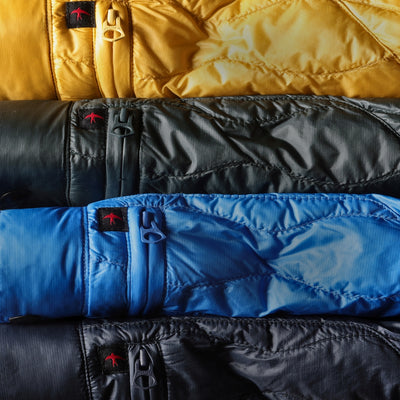 Wave-Quilt Down Jacket