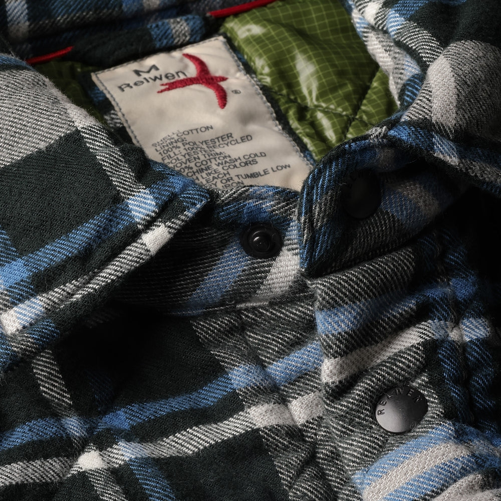 Quilted Flannel Shirt Jacket