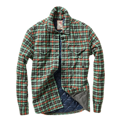 Quilted Flannel Shirt Jacket