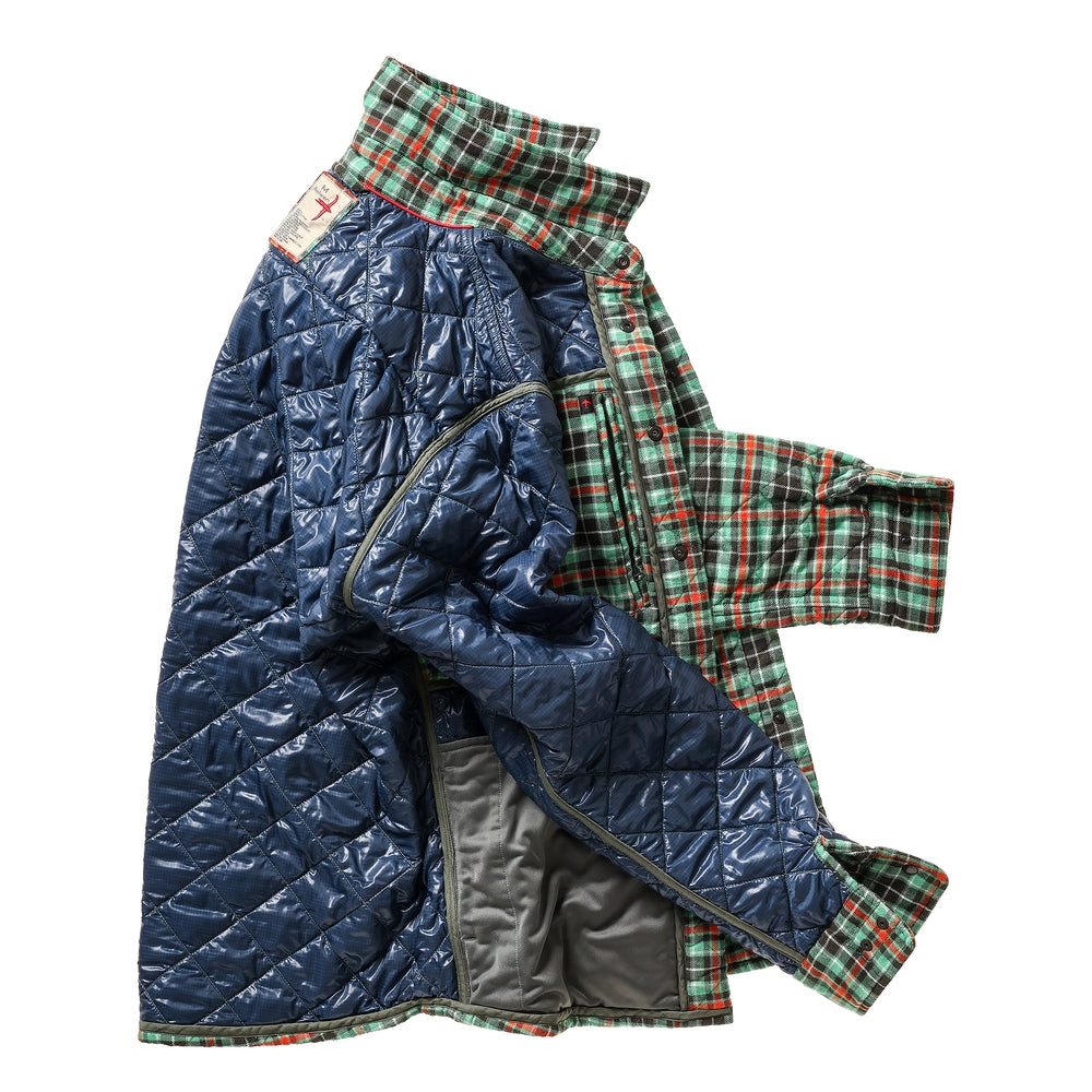 Quilted Flannel Shirt Jacket