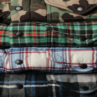 Quilted Flannel Shirt Jacket